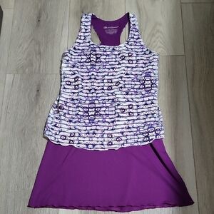 Denise Cronwall Purple Tennis Tank Top Dress